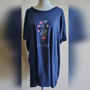 LulaRoe Liv Vintage Tee 3xl Blue "Stay Wild"*